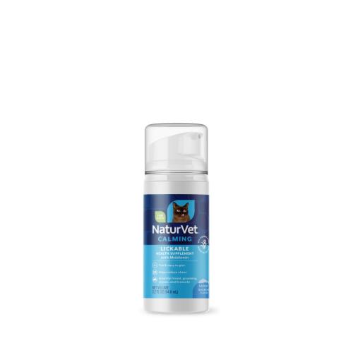 NaturVet Cat Supplement Calming Lickable Salmon Flavor 3oz