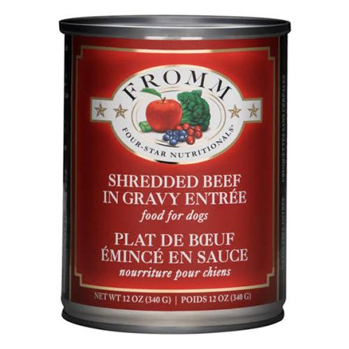 Fromm Wet Dog Can Shredded Beef in Gravy 12oz