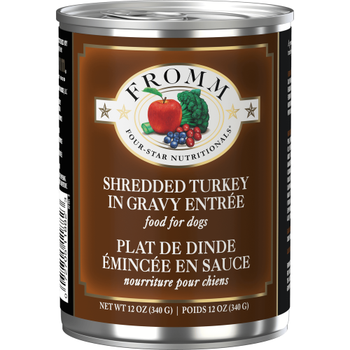 Fromm Wet Dog Can Shredded Turkey in Gravy 12oz