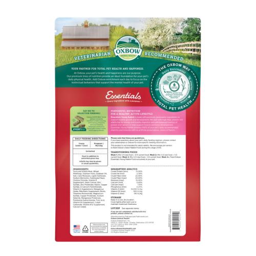 Oxbow Small Animal Food Young Rabbit 10#