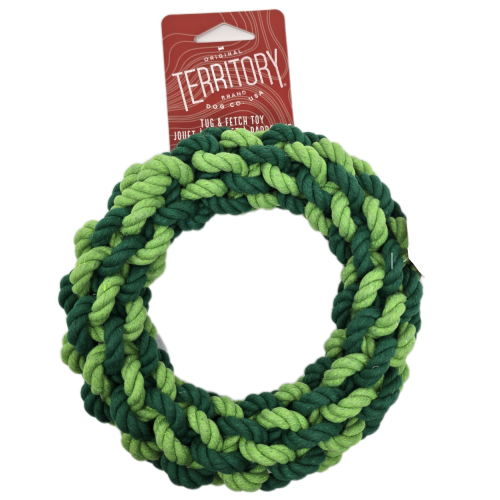 Territory Dog Toy Rope Wreath 8"