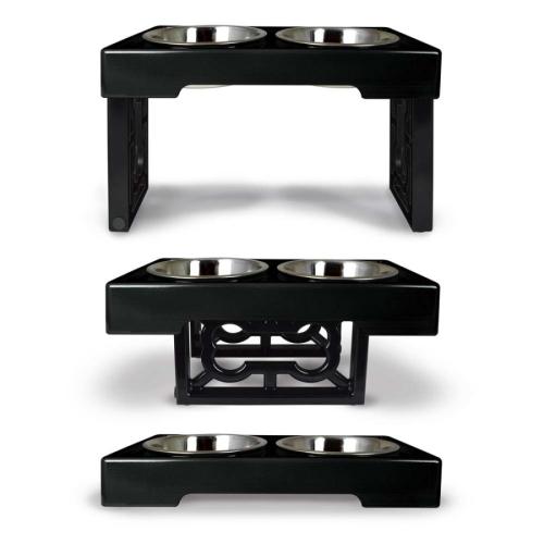 OurPets Bowl Barking Bistro Adjustable Elevated Feeder