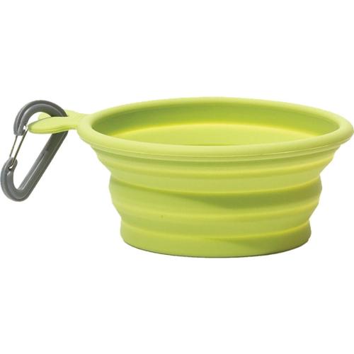 Messy Mutts Dog Bowl Collapsible Travel Bowl 1.5cup Green