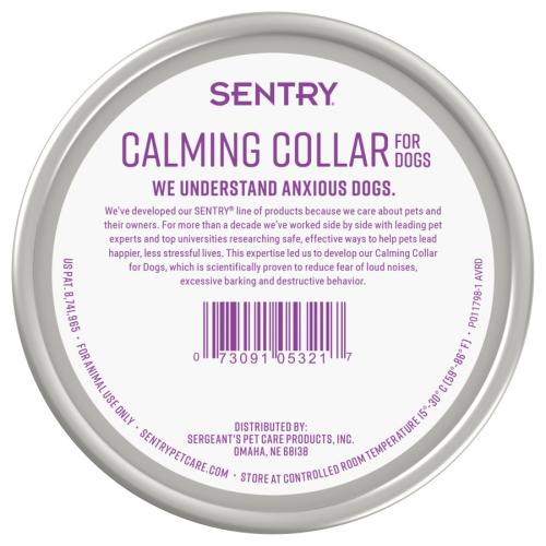 Sentry Calming Collar For Dogs Adjustable 1pk