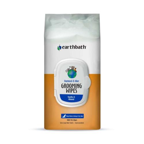 Earthbath Grooming Supply Oatmeal Aloe Vanilla Almond Wipes 100ct