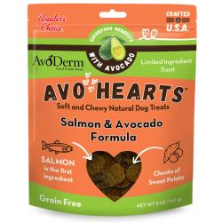 Avoderm Dog Treats Salmon and Avocado Hearts 5oz Avoderm Dog Treats Salmon and Avocado Hearts 5oz