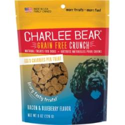 Charlee Bear Dog Treat Bacon Blueberry Crunch 8oz