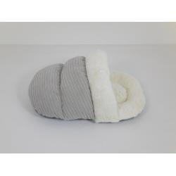 Arlee Sly Pet Bed Slipper Sherpa Grey