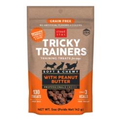 Cloud Star Dog Treat Tricky Trainers Peanut Butter 5oz