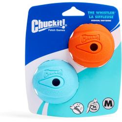 Chuckit! Dog Toy Whistler Ball Medium 2pk