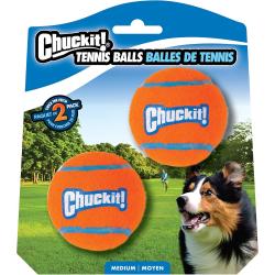 Chuckit! Dog Toy Tennis Ball Medium 2pk