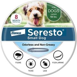 Seresto Dog Flea & Tick Collar Under 18# 8 mo. Protection 1ct