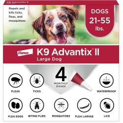 K9 Advantix II Red Large Dog 21-55# 4pk