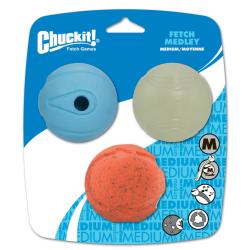 Chuckit Dog Toy Fetch Medley 3pk