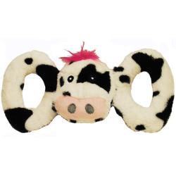 Jollypet Dog Toy Tug A Mal Cow Medium