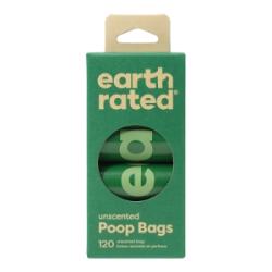 Earth Rated Poop Bags Unscented Refill 8 Rolls 120ct