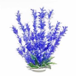 Aquatop Aquarium Decor Bacopa Plant Blue/White 9