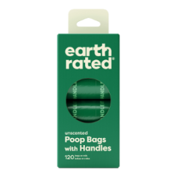 Earth Rated Poop Bags Unscented Handle Refill 8 Rolls 120ct