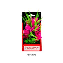 Aquatop Aquarium Decor Vibrant Passion Plant Pink 6