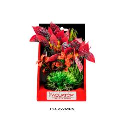 Aquatop Aquarium Decor Vibrant Wild Plant PurpleBerry 6