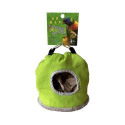 A&E Bird Happy Beaks Snuggle Sack Bird Hut Large