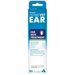 TropiClean HomeVet Pet Med Ear Mite Treatment 2oz