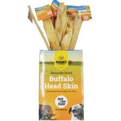 Advance Pet Products Dog Treat Water Buffalo Head Skin XLarge 1pc