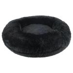 Arlee Rover Pet Bed Shaggy Donut Black 26