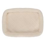 FurHaven Dog Bed Lambswool Bolster Crate Cream LG