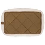 Furhaven Dog Bed Lambswool Bolster Crate Cream XS