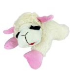 Multipet Dog Toy Lamb Chop W/ Pink Ribbon 10.5"