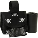 Five Star Pet Poop Bag Dispenser Black with White Skulls