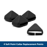 Petsafe Dog Collar Soft Point Replacements 1" Lg Black 4pk