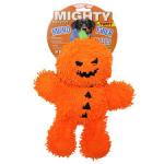 Tuffy Mighty Microfiber Ball Pumpkin Man Halloween Holiday Dog Toy