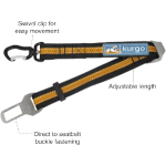 KURGO DOG SUP SEATBELT THETHER BLUE