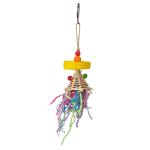 A&E Bird Toy Happy Beaks Confetti Cannon Loofah