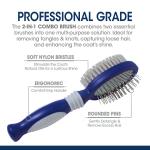 Four Paws Magic Coat Grooming Combo Pin and Bristle Brush