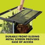 Zilla Reptile Supply Critter Cage Black 10gal