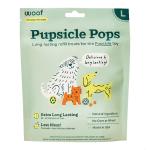 Woof Dog Toy Pupsicle ChickenPeanut Butter Refill Pops Large 8oz