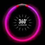 Nite Ize Dog Collar Rechargeable LED Necklace Pink