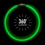 Nite Ize Dog Collar Rechargeable LED Necklace Green