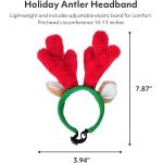 ZippyPaws Dog Clothing Holiday Antlers Small