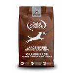 NutriSource Choice Dry Dog Large Breed Beef Barley 40#
