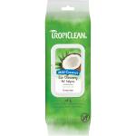 TropiClean Pet Grooming Ear Wipes Mild Coconut 50ct