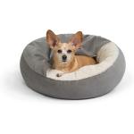Best Friends Pet Bed Cozy Cuddler Grey 24x24