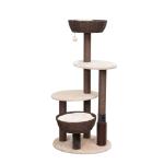 PetPals Cat Tree Pharoah 5-Level Brown & Cream 48