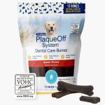 PlaqueOff Dog Treat Dental Bones Bacon 13ct