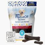 PlaqueOff Dog Treat Dental Bones Turkey Cranberry 13ct