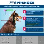 Herm Sprenger Dog Prong Training Collar 3mm x 18"