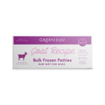 Green Juju Frozen Dog Cat Raw Goat Patties Bulk Box 18#